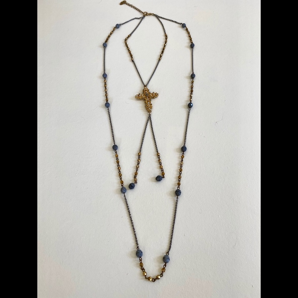 Layered Cross Necklace